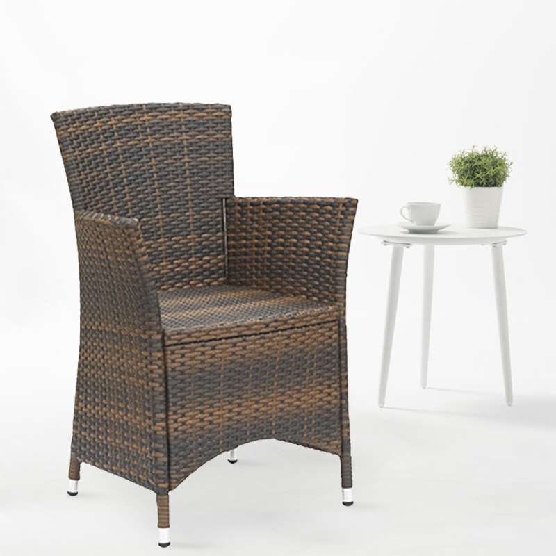Garten-Rattan-Esszimmerstühle im Freien Großhandelsrestaurant-Stuhl Rc-06023