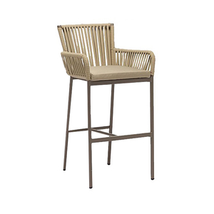 Großhandel Outdoor French Bistro Rope Dining Chair Auf Lager 【I can-20133】
