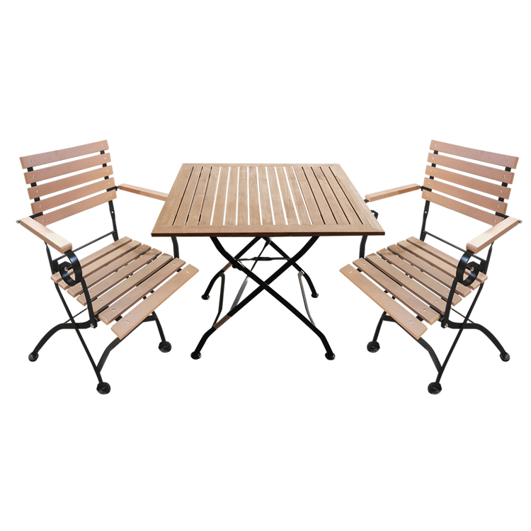 New Style Wood Cafe Klapp-Esstisch und Stühle Restaurant-Sets Möbel SE-502336
